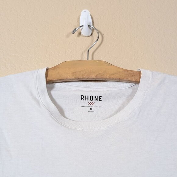 RHONE Men's Element Tee Grey Size M Performance Pima Cotton Blend Soft - Picture 6 of 9